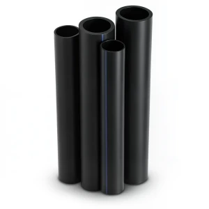 أنابيب HDPE PE 100 ضغط اسمي 6 بار قطر خارجي 560 مم سمك 21.4 مم أسود