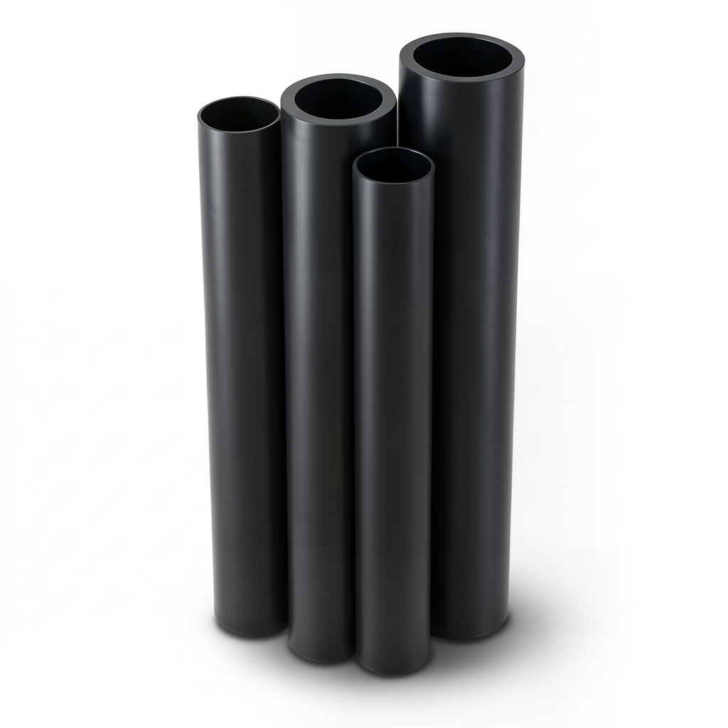 مواسير HDPE الراجحي PE 100 ضغط اسمي 6 بار قطر خارجي 1200 مم سمك 45.9 مم لون أسود