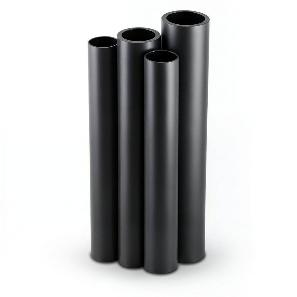 أنابيب HDPE PE 100 ضغط 4 بار قطر 400 مم سمك 9.8 مم لون أسود
