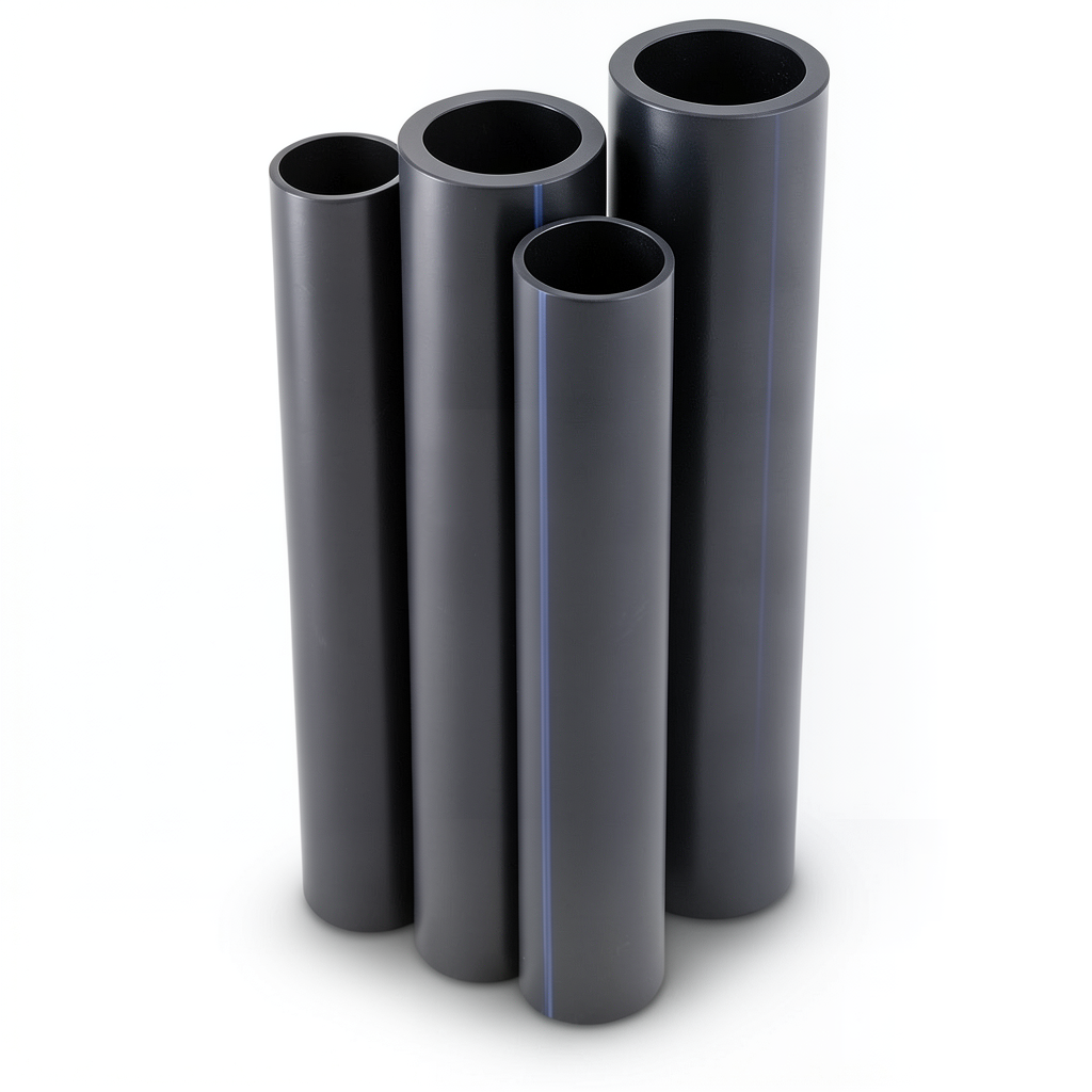 أنابيب HDPE PE 100 ضغط 4 بار قطر 450 مم سمك 11.0 مم لون أسود