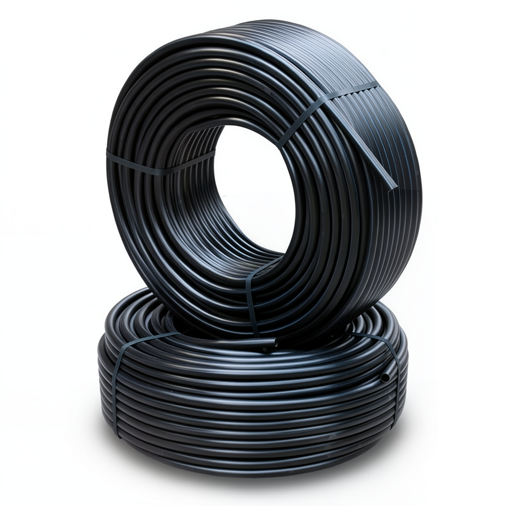 أنابيب HDPE PE 80 ضغط 5 بار قطر خارجي 50 مم سمك 2 مم لون أسود