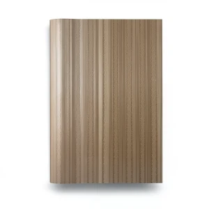 ورق حائط تصميم مقلم، لون بني، مقاس 15.6 م×106 سم