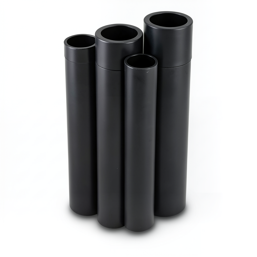 أنابيب HDPE PE 100 ضغط 4 بار قطر خارجي 315 مم سمك 7.7 مم لون أسود