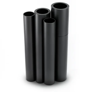 HDPE Pipes PE 100 Pressure 4 Bar 400 mm Diameter 9.8 mm Thickness Black