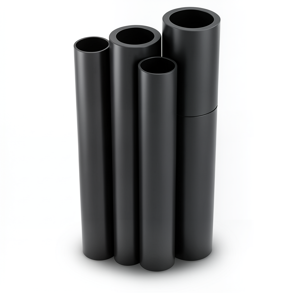 HDPE Pipes PE 100 Pressure 4 Bar 400 mm Diameter 9.8 mm Thickness Black