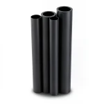 مواسير HDPE PE 80 ضغط 5 بار قطر خارجي 200 مم سمك 7.7 مم لون أسود