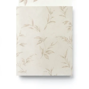 Floral Wall Covering 15.6m x 106cm Beige
