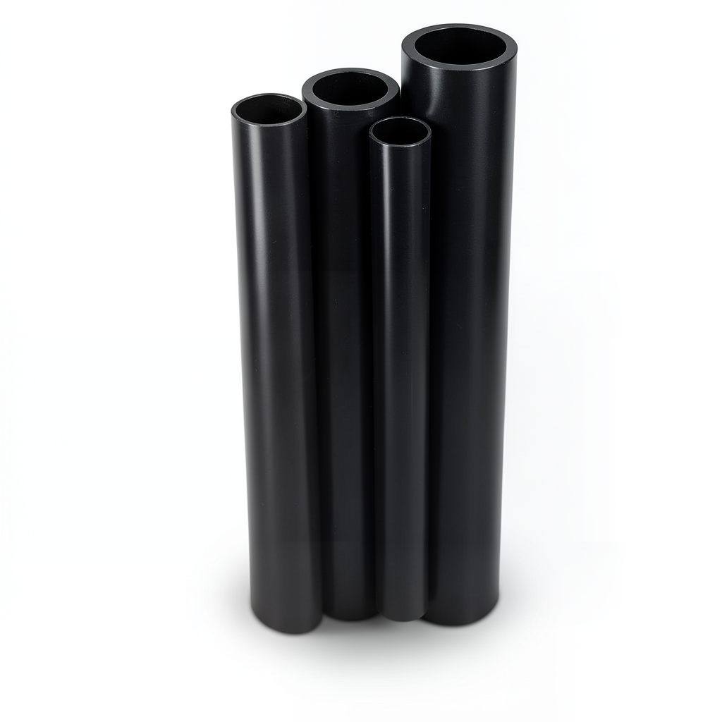 أنابيب HDPE PE 100 ضغط 4 بار قطر 450 مم سمك 11.0 مم لون أسود
