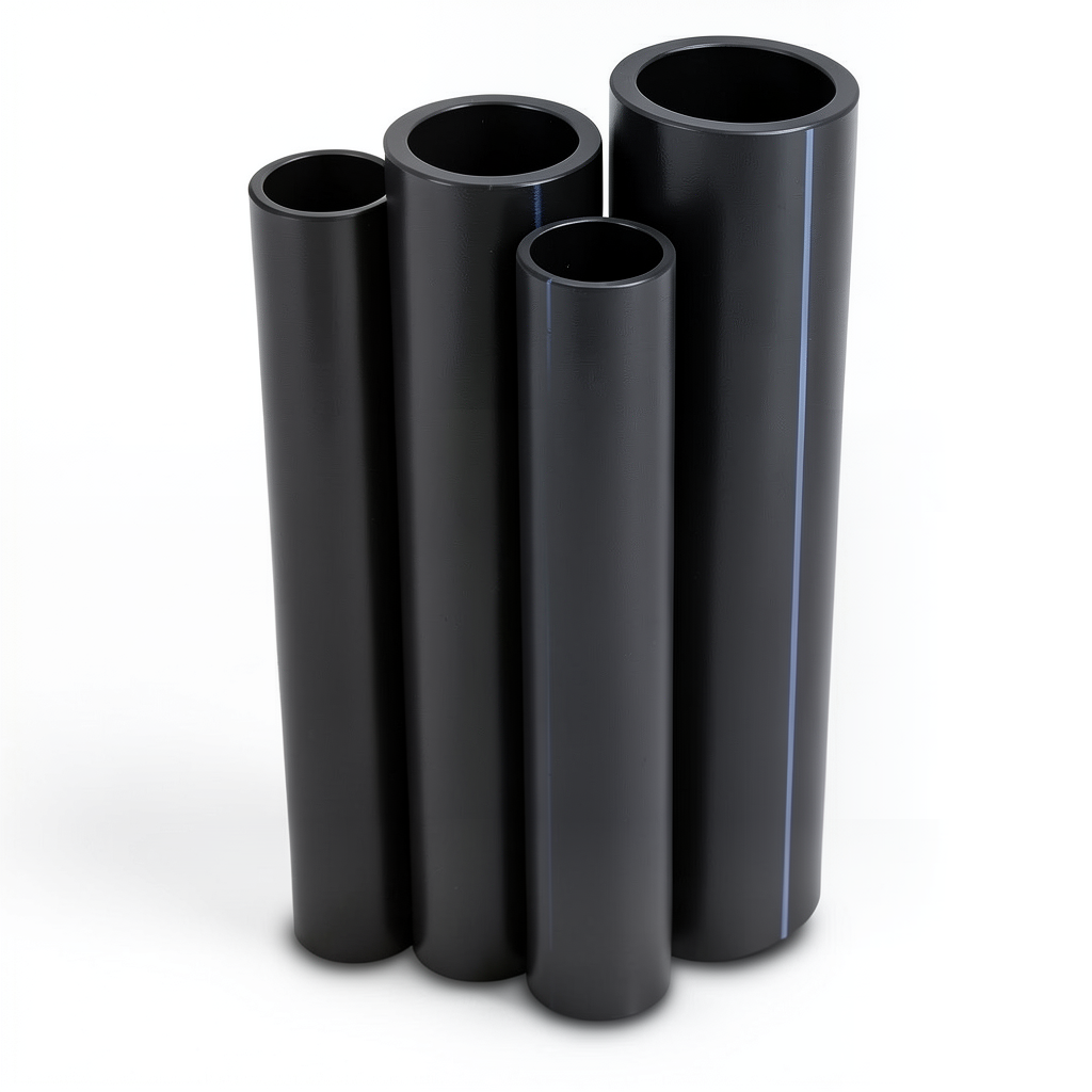مواسير HDPE PE 80 ضغط 5 بار قطر خارجي 225 مم سمك 8.6 مم لون اسود