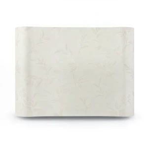 Floral Wall Decoration 15.6m×106cm Light Beige
