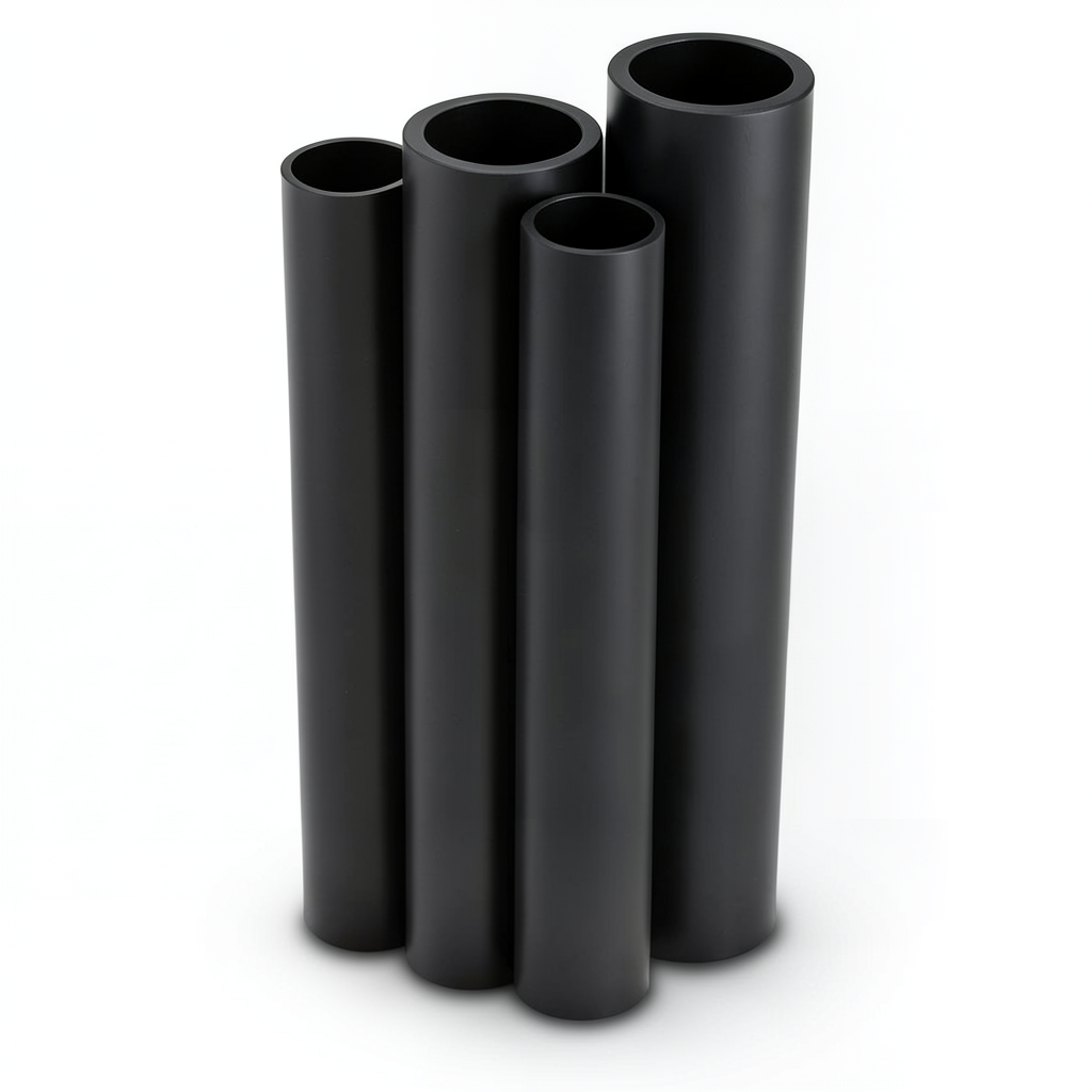 HDPE Pipes PE 100 Pressure 4 Bar 900 mm Diameter 22.0 mm Thickness Black