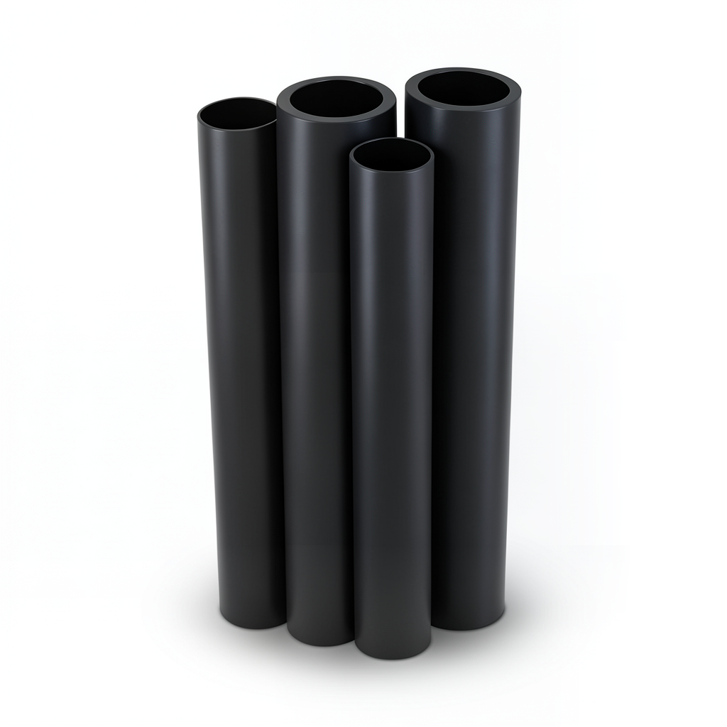 مواسير HDPE PE 100 ضغط 4 بار قطر خارجي 1200 مم سمك 29.4 مم لون أسود