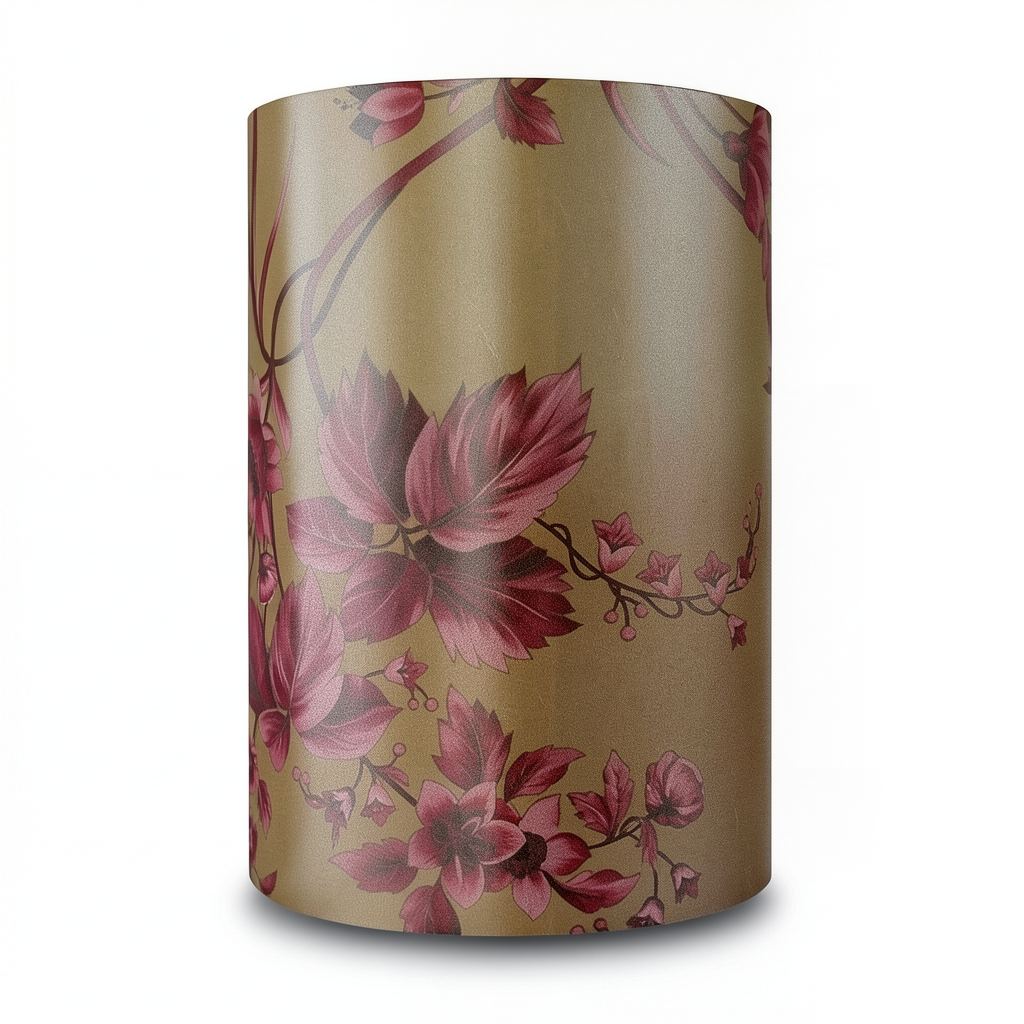 ورق جداري ورود مقاس 10م × 53 سم، لون احمر مع بني، موديل BLACK GOLD 10039-14
