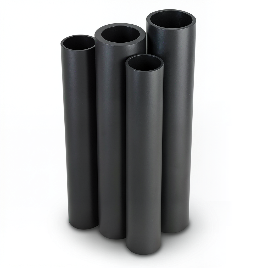 مواسير HDPE PE 100 ضغط 4 بار قطر 1400 مم سمك 34.3 مم لون أسود