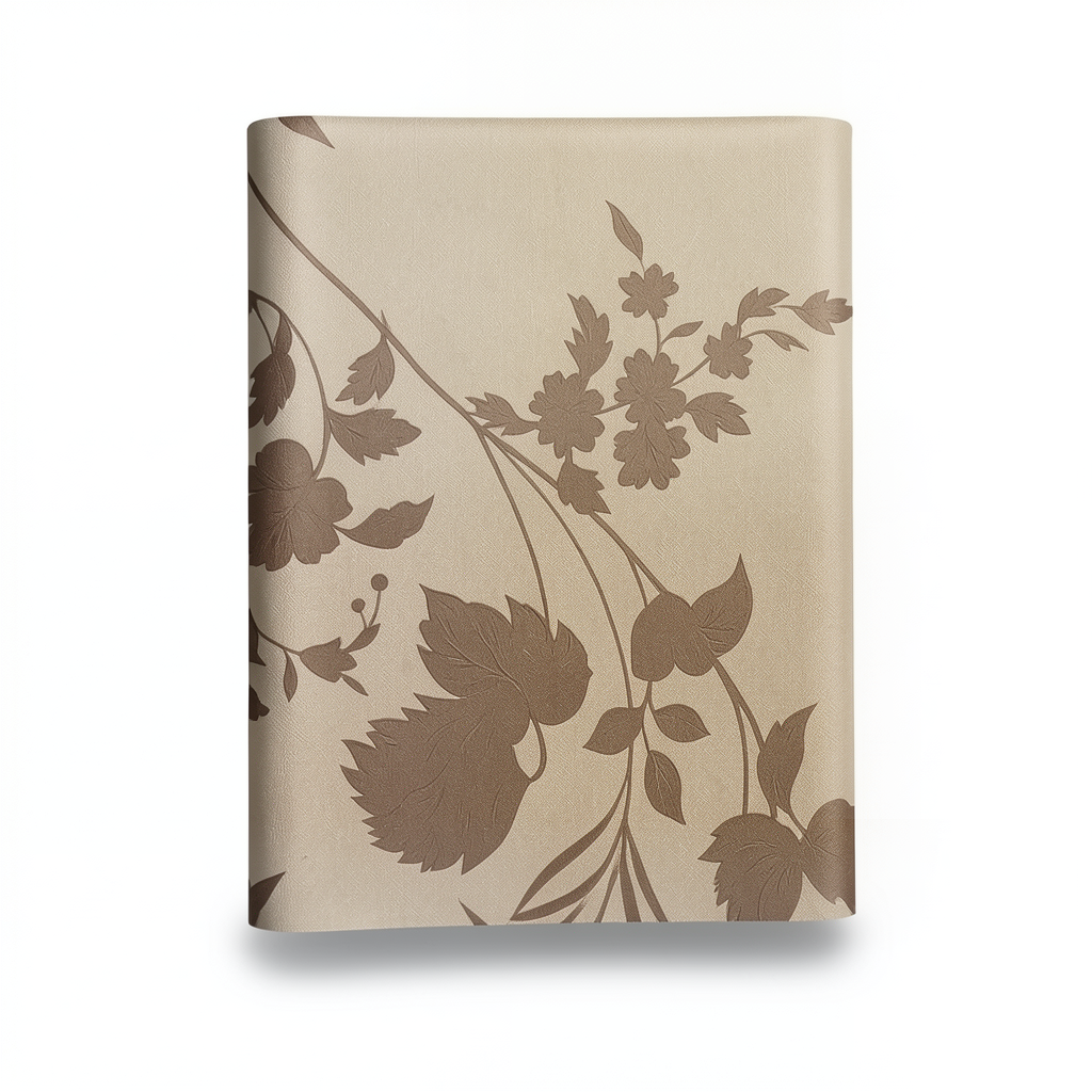 Floral Wall Decoration 10m x 53cm Brown Color