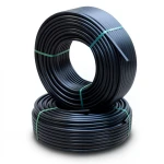 أنابيب HDPE PE 80 ضغط 5 بار قطر خارجي 90 مم سمك 3.5 مم أسود