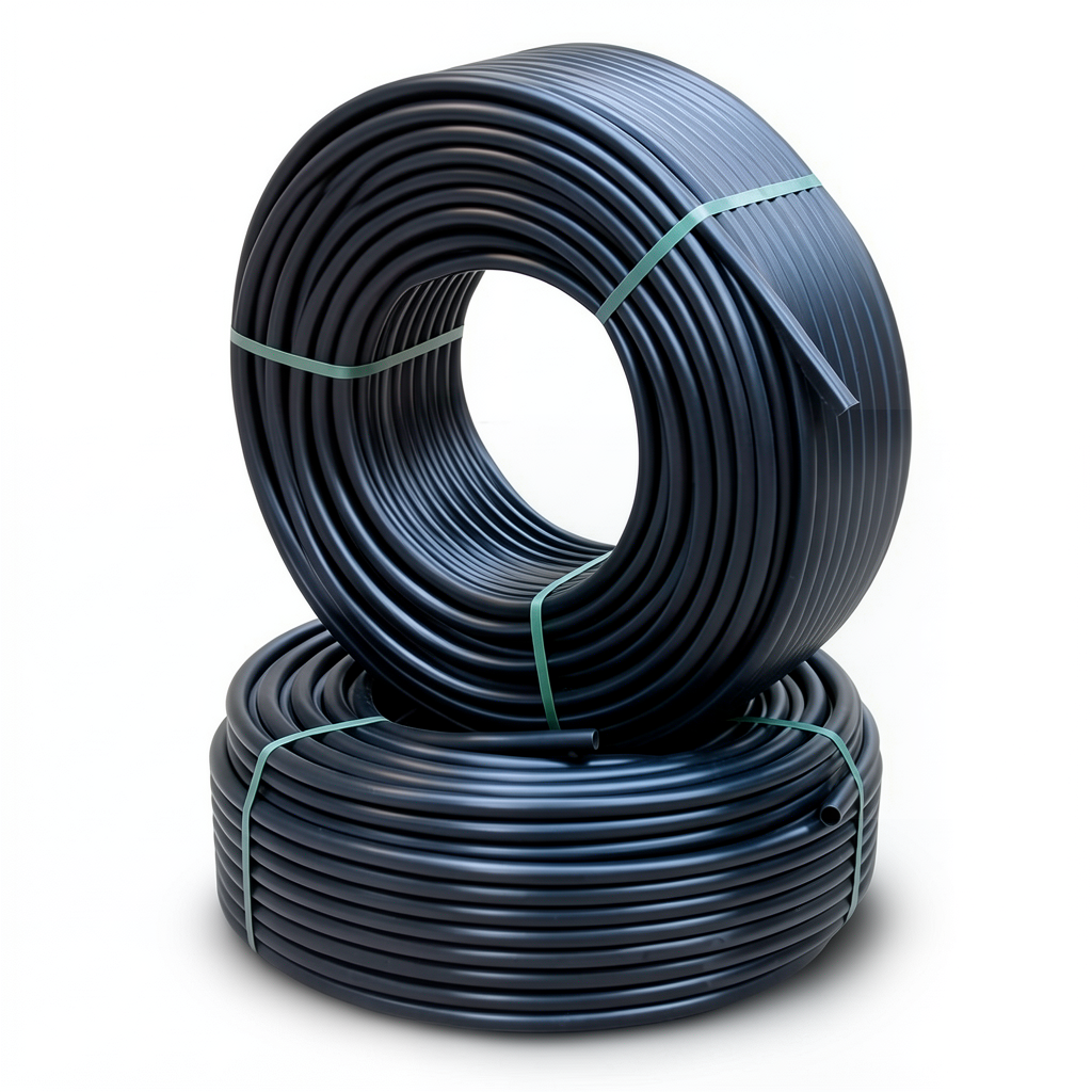 أنابيب HDPE الراجحي PE 80 ضغط 5 بار قطر خارجي 125 مم سمك 4.8 مم لون أسود
