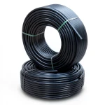 أنابيب HDPE PE 80 ضغط 5 بار قطر خارجي 90 مم سمك 3.5 مم أسود