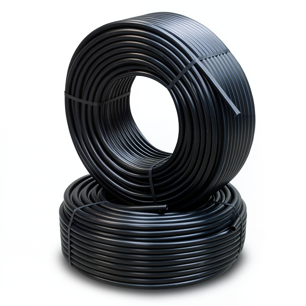 أنابيب HDPE الراجحي PE 80 ضغط 5 بار قطر خارجي 110 مم سمك 4.2 مم لون أسود