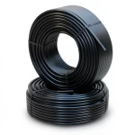 أنابيب HDPE PE 80 ضغط 5 بار قطر خارجي 160 مم سمك 6.2 مم لون أسود