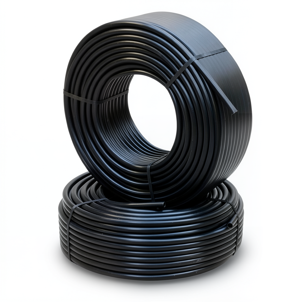 أنابيب HDPE PE 80 ضغط 5 بار قطر خارجي 160 مم سمك 6.2 مم لون أسود