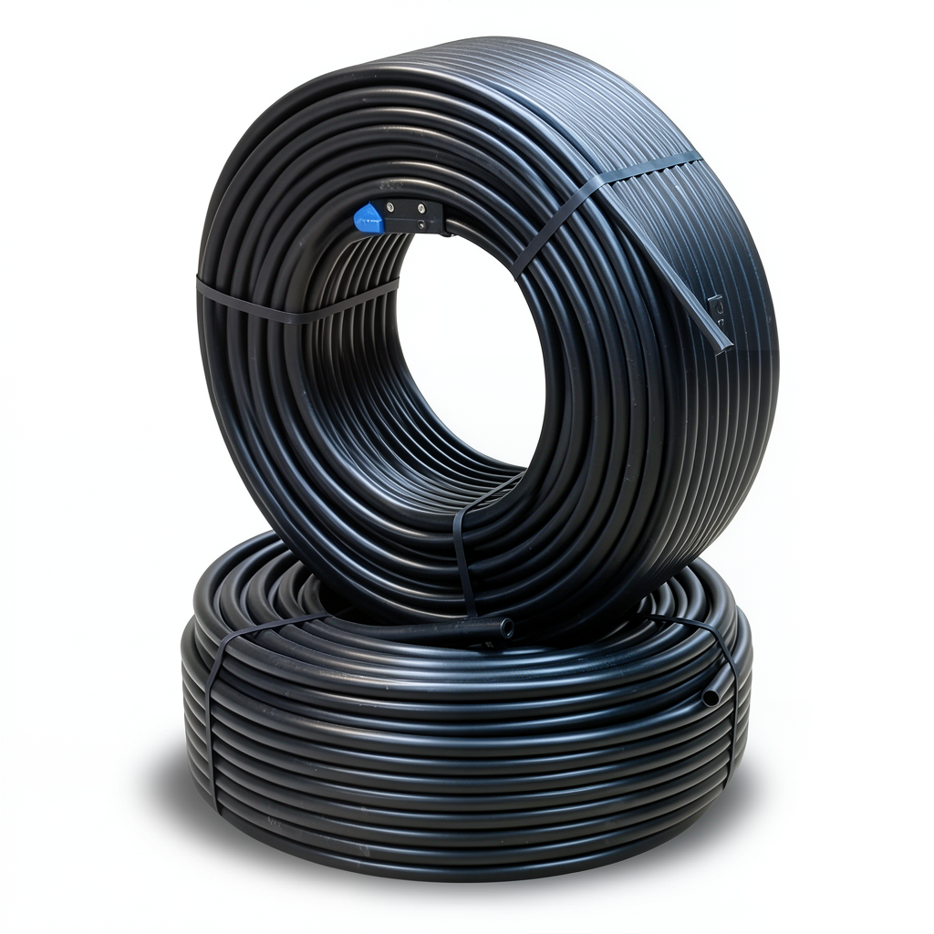 Al-Rajhi HDPE Pipes PE 80 Pressure 5 Bar Outer Diameter 125 mm Thickness 4.8 mm Black
