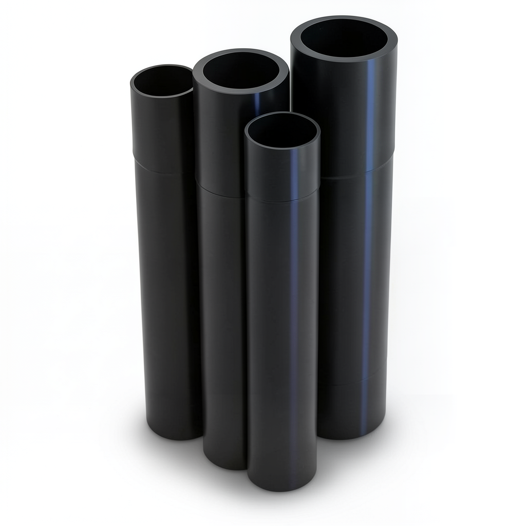 مواسير HDPE PE 80 ضغط 5 بار قطر خارجي 180 مم سمك 6.9 مم لون أسود