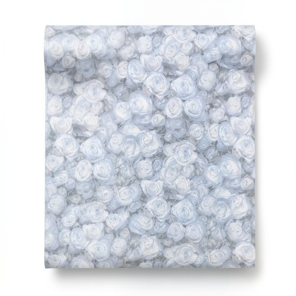 Italian Wall Covering 10m x 0.73m Light Gray-Blue, Model 25031