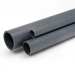 مواسير UPVC الوطنى ضغط 9 بار  مقاس 5 إنش سمك 5.5 مم لون رمادي غامق
