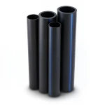 مواسير HDPE PE 80 ضغط 5 بار قطر خارجي 250 مم سمك 9.6 مم لون أسود