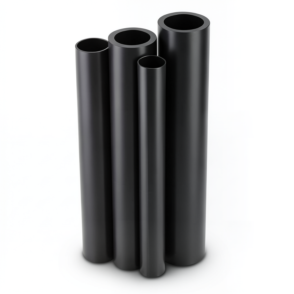 مواسير HDPE PE 80 ضغط 5 بار قطر خارجي 280 مم سمك 10.7 مم لون أسود