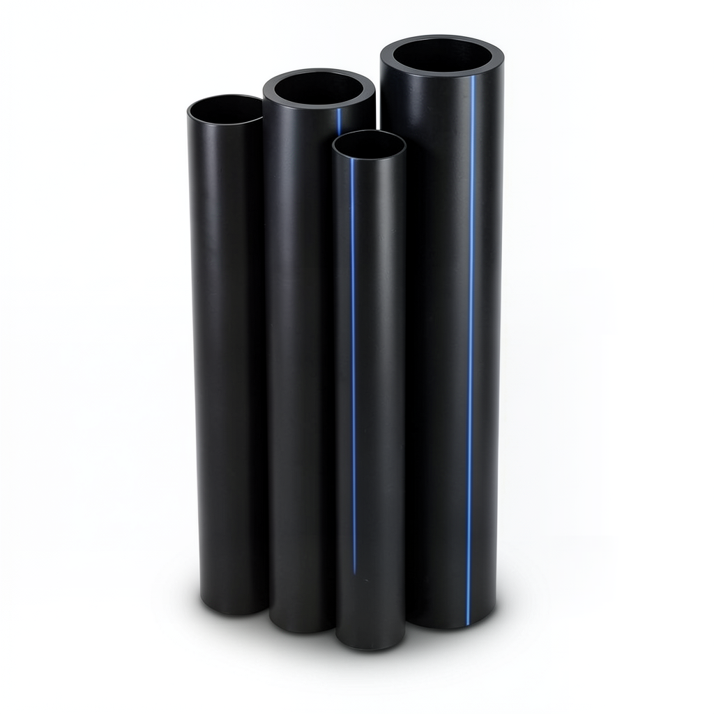 مواسير HDPE PE 80 ضغط 5 بار قطر خارجي 315 مم سمك 12.1 مم أسود