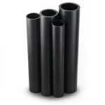 HDPE Pipes PE 80 Pressure 5 Bar Outer Diameter 250 mm Thickness 9.6 mm Black