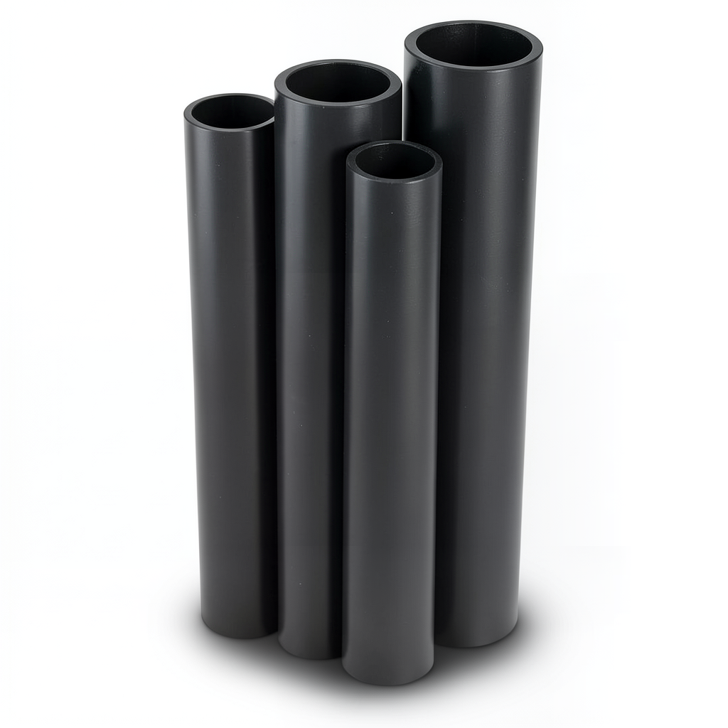 مواسير HDPE PE 80 ضغط 5 بار قطر خارجي 400 مم سمك 15.3 مم لون أسود
