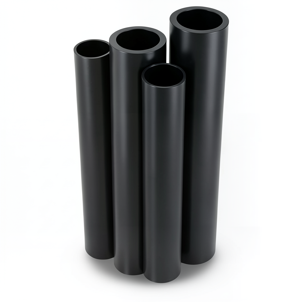 مواسير HDPE PE 80 ضغط 5 بار قطر خارجي 315 مم سمك 12.1 مم أسود
