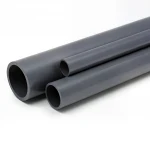 مواسير UPVC الوطنى ضغط 9 بار  مقاس 6 إنش سمك 6.6 مم لون رمادي غامق