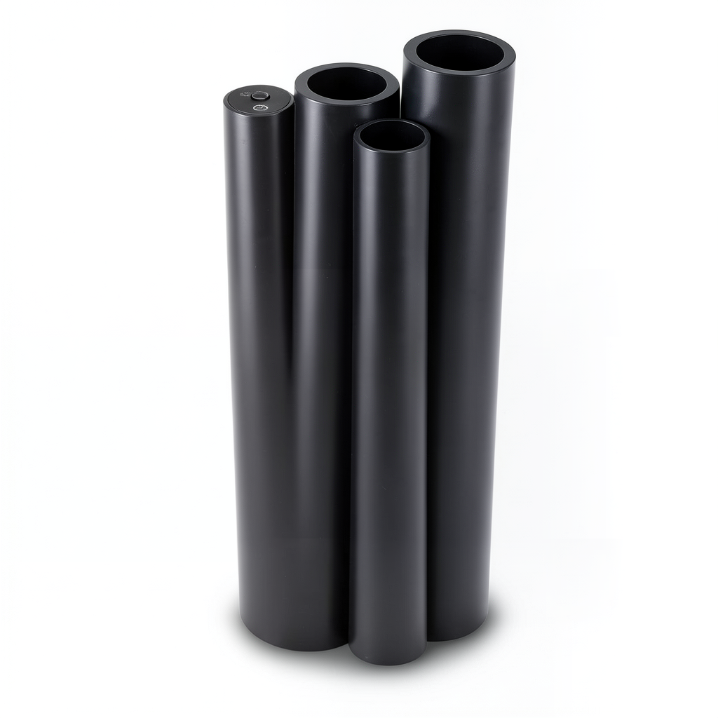مواسير HDPE PE 80 ضغط 5 بار قطر خارجي 450 مم سمك 17.2 مم لون أسود