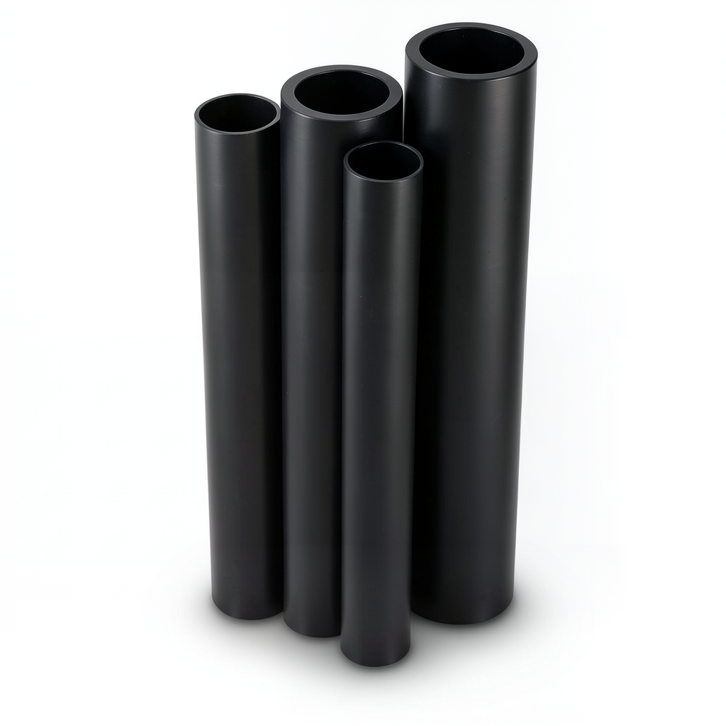 مواسير HDPE PE 100 ضغط 4 بار قطر خارجي 800 مم سمك 19.6 مم لون أسود