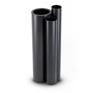HDPE Pipes PE 80 Pressure 5 Bar Outer Diameter 560 mm Thickness 21.4 mm Black