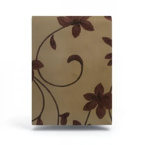 Wallpaper Floral Design Size 10m×53cm Brown Color