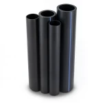 مواسير HDPE PE 100 ضغط 4 بار قطر 900 مم سمك 22.0 مم لون أسود