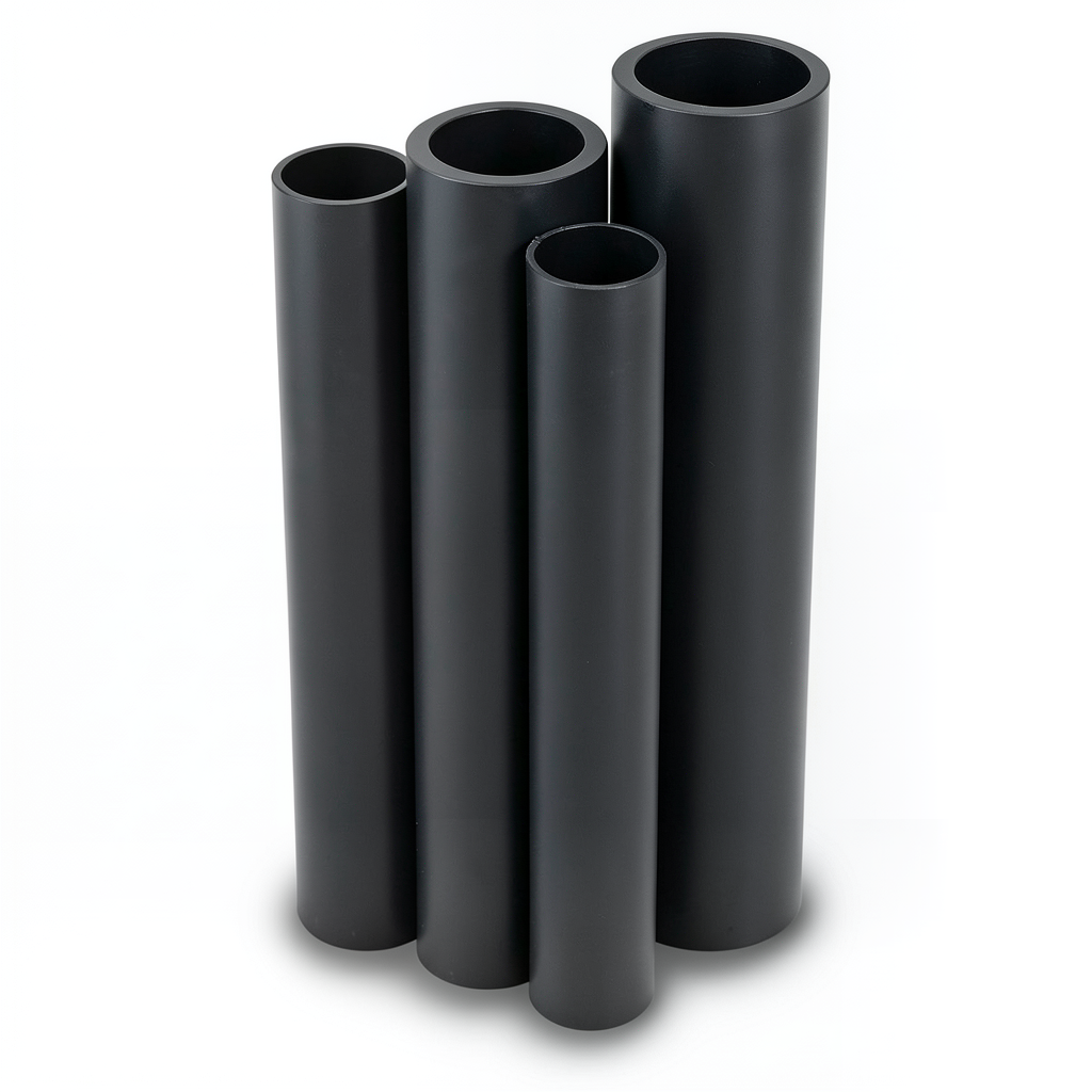 مواسير HDPE PE 100 ضغط 4 بار قطر 1400 مم سمك 34.3 مم لون أسود