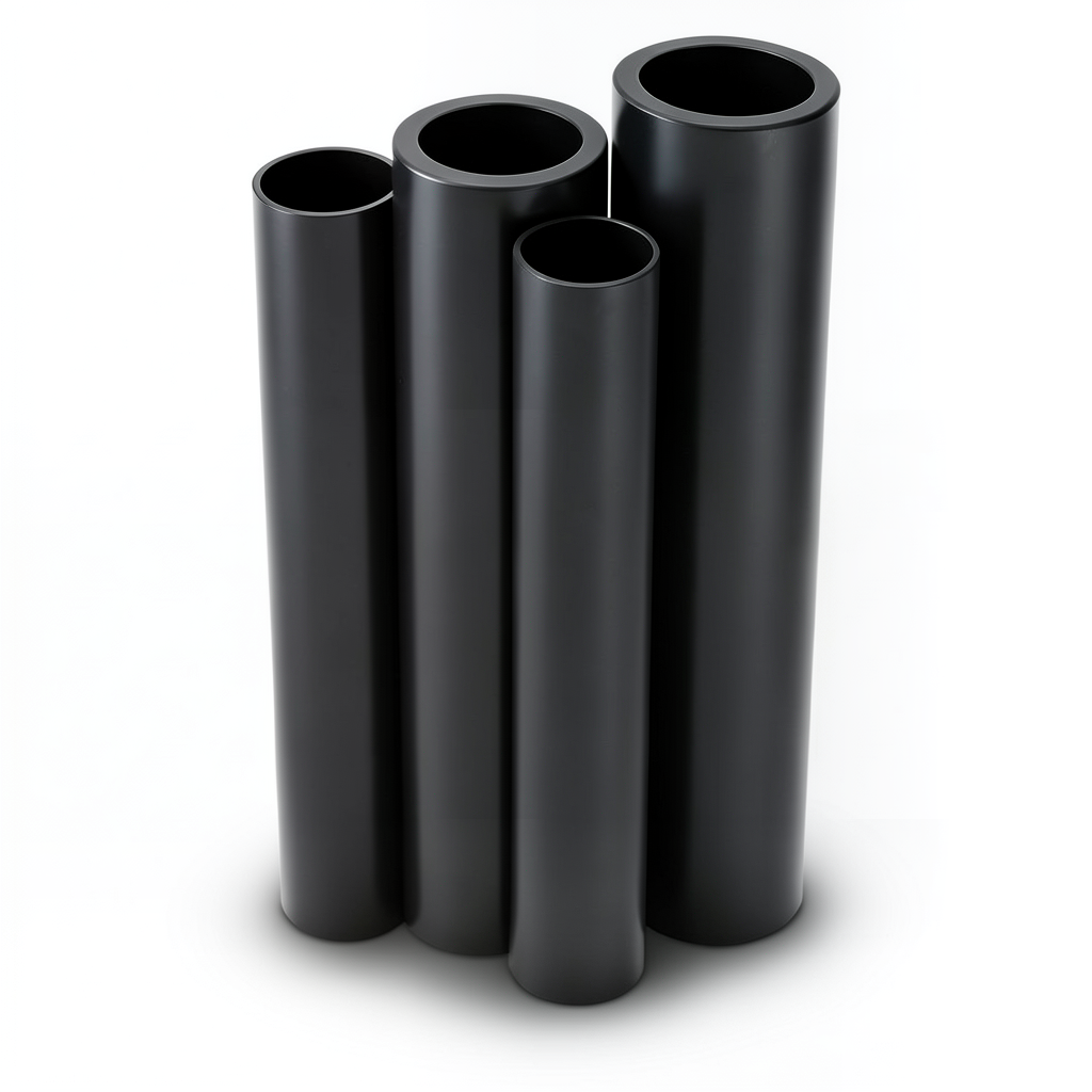 مواسير HDPE الراجحي PE 100 ضغط 4 بار قطر خارجي 1000 مم سمك 24.5 مم أسود