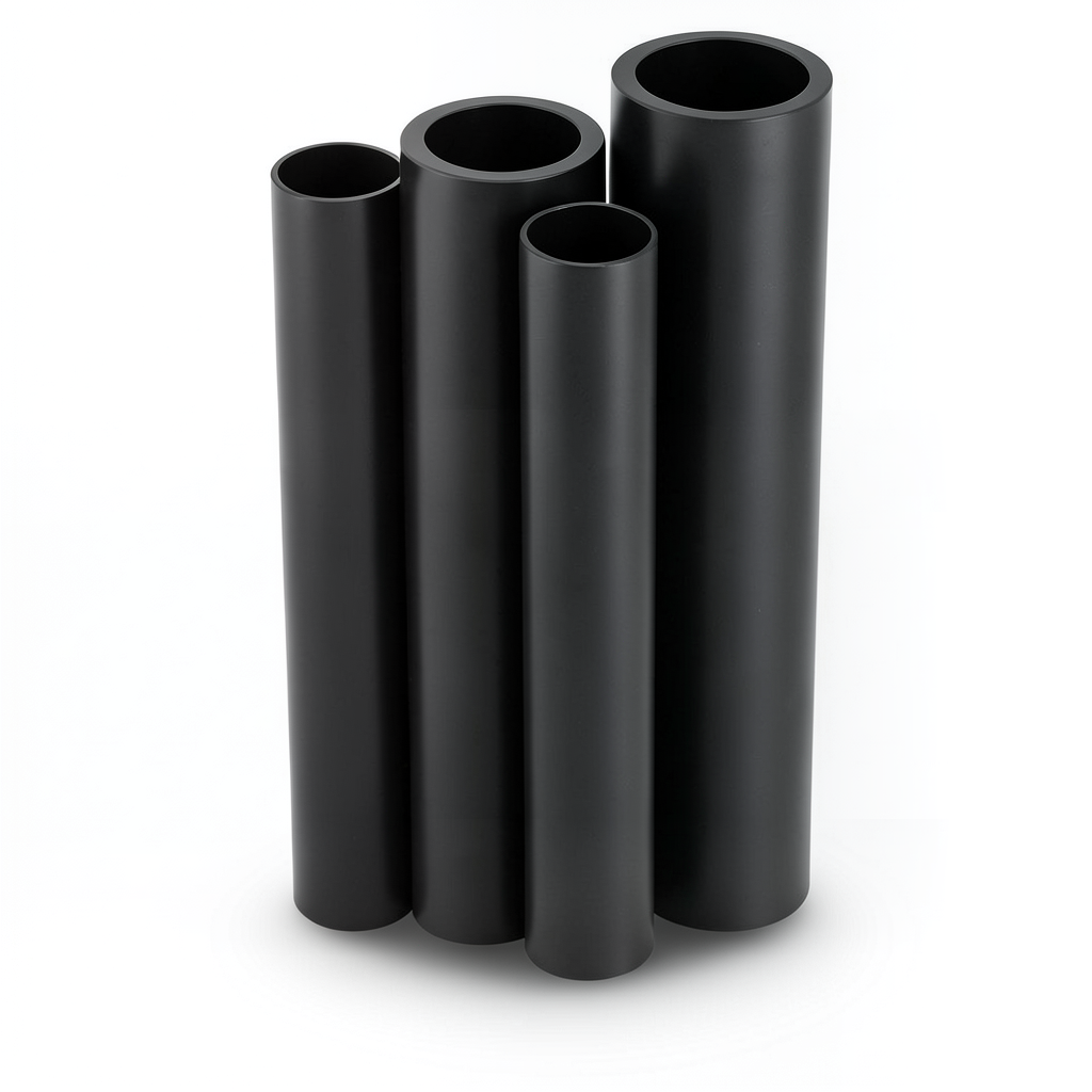 مواسير HDPE الراجحي PE 80 ضغط 5 بار قطر خارجي 1000 مم سمك 38.2 مم لون اسود