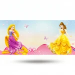 Youth and children wall decoration, multicolor, length 10 m, width 0.53 m, model 90038 