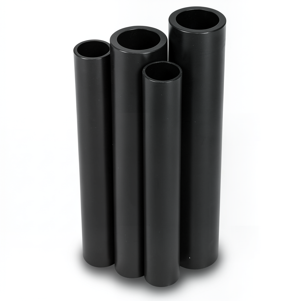 HDPE Pipes PE 80 Pressure 5 Bar Outer Diameter 1400 mm Thickness 53.5 mm Black