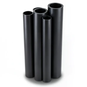 HDPE Pipes PE 80 Pressure 5 Bar Outer Diameter 1600 mm Thickness 61.2 mm Black