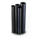 مواسير HDPE البولي ايثيلين PE 80 ضغط 3.2 بار قطر خارجي 315 مم سمك 7.7 مم لون اسود