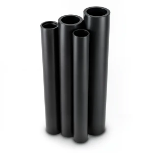 أنابيب HDPE PE 80 ضغط 3.2 بار قطر خارجي 355 مم سمك 3.5 مم لون أسود