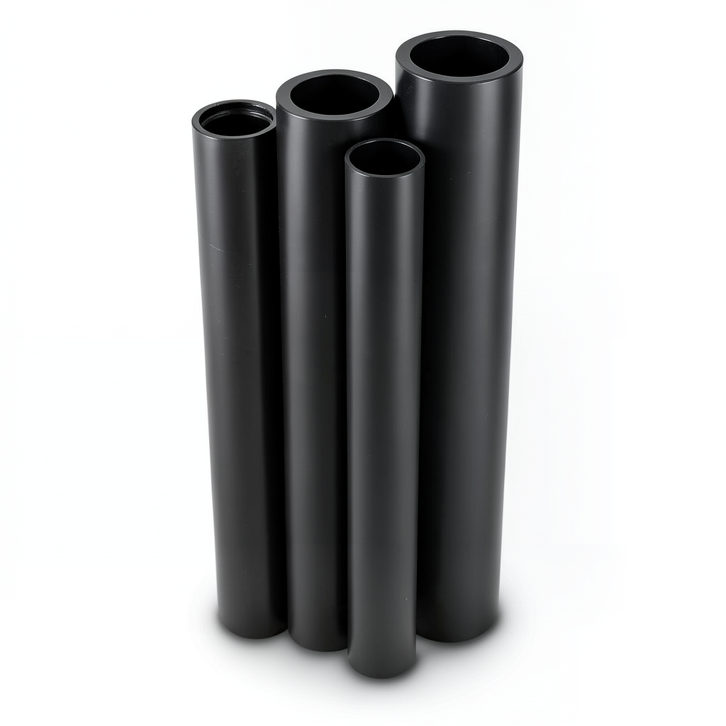 أنابيب HDPE PE 80 ضغط 3.2 بار قطر خارجي 355 مم سمك 3.5 مم لون أسود